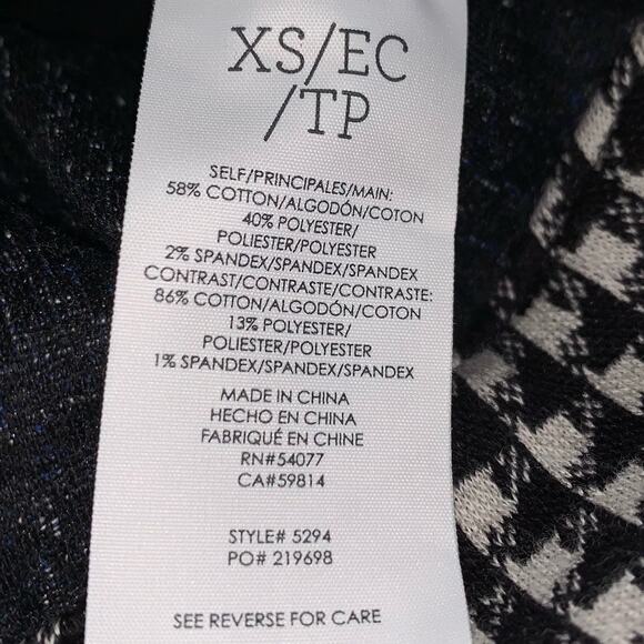 CABI Reina "Ladies Who Lunch" 21 Club Textured Houndstooth Blazer Jacket Size xs - Picture 8 of 9